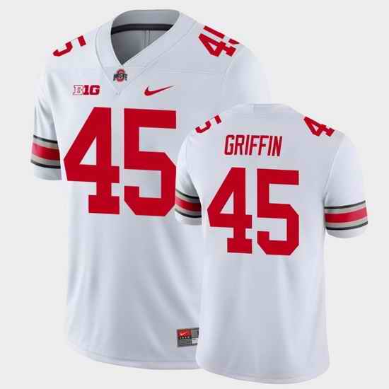 Men Ohio State Buckeyes Archie Griffin College Football White Playoff Game Jersey